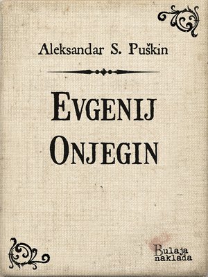 cover image of Evgenij Onjegin